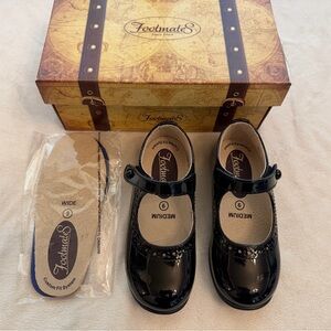 FootMates Patent Black Dress Shoes for Kids